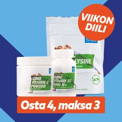 Viikon Diili! Kaikki Core Health -tuotteet osta 4, maksa 3