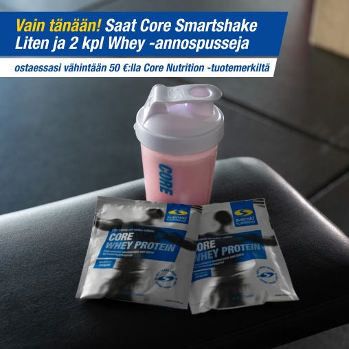 Vain tnn! Saat EcoBottlen ja 2 kpl Whey annospusseja kaupan p