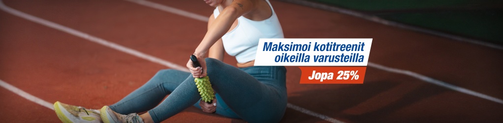 Maksimoi kotitreenit oikeilla varusteilla  20 %