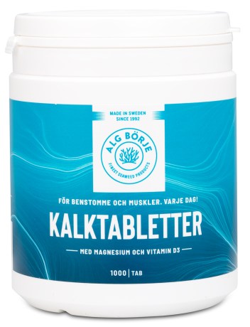 Pienoiskuva Alg-B�rje Kalkkitabletit, 1000 tabl