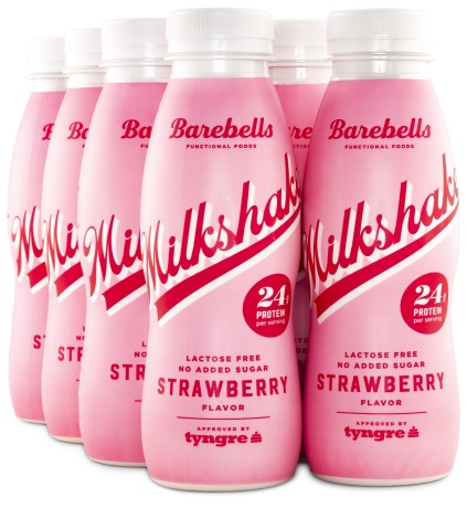 Pienoiskuva Barebells Milkshake, Mansikka, 8-pack