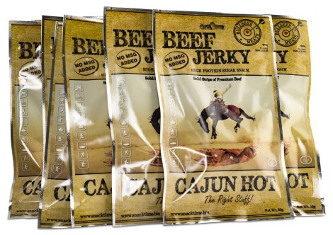 Pienoiskuva Beef Jerky, Cajun Hot, 10-pack