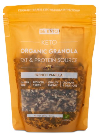 Pienoiskuva BeKeto KETO Organic Granola, French Vanilla, 250 g
