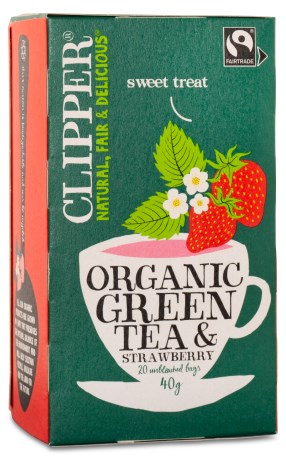 Clipper Green Tea Strawberry EKO,  - Clipper