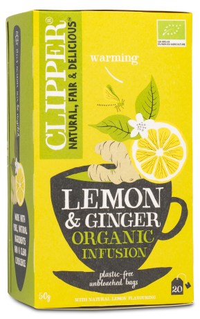 Pienoiskuva Clipper Tea Lemon & Ginger Infusion EKO, 20 pussia