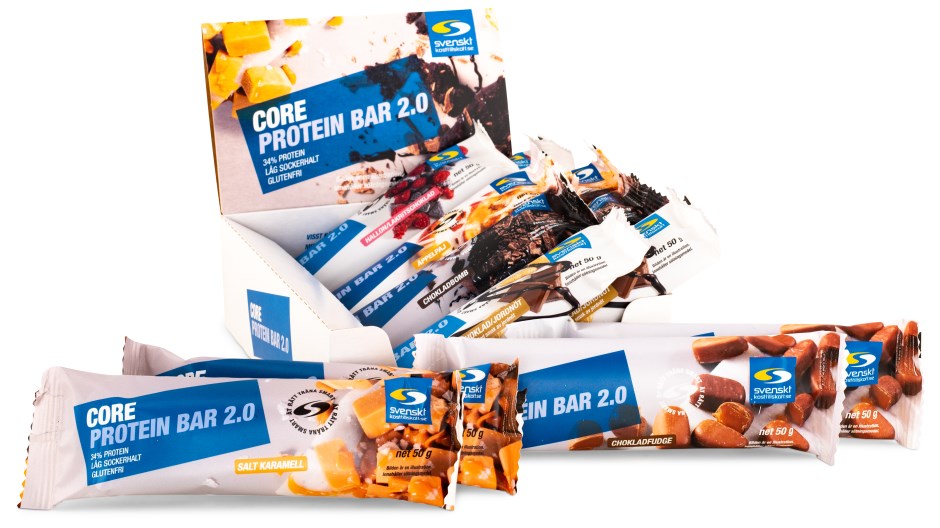 Core Protein Bar 2.0 Core Proteiinipatukka 2.0 - 12 kpl / Mix,  - Svenskt Kosttillskott