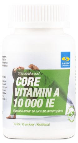 Core A-vitamiini 10000 IE,  - Svenskt Kosttillskott