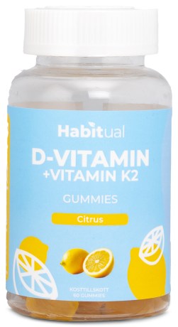 Pienoiskuva Habitual D-vitamiinikumikarkit , Sitrus, 60 Gummies