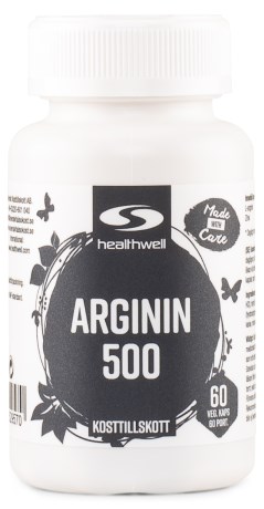 Healthwell Arginiini 500,  - Healthwell