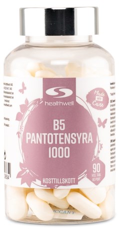 Healthwell B5 Pantoteenihappo 1000,  - Healthwell