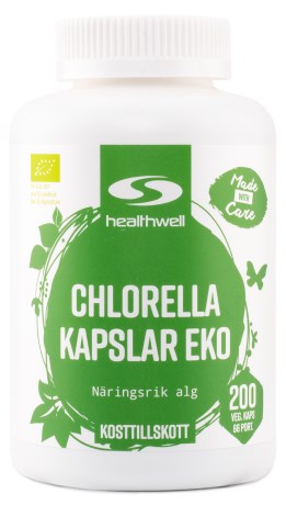 Healthwell Chlorella Kapselit Luomu,  - Healthwell