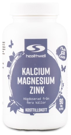 Healthwell Kalsium, Magnesium, Sinkki,  - Healthwell