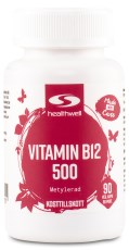 Healthwell B12-Vitamiini 500 Metyloitu