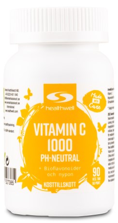 Healthwell C-vitamiini 1000 pH-Neutraali,  - Healthwell