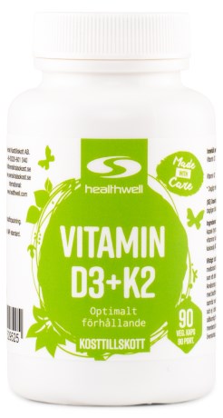 Healthwell D3+K2 Vitamiini ,  - Healthwell