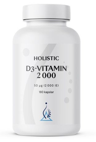 Holistic D3-vitamiini  2000 IE,  - Holistic