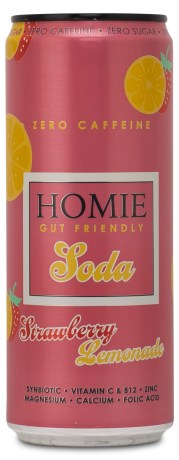 Pienoiskuva Homie Sooda Kofeiiniton, Strawberry/Lemonade, 1 kpl