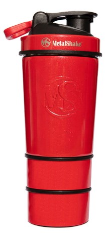 Pienoiskuva Metalshake Steel 600 ml, 1 kpl, Punainen
