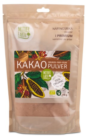 Mother Earth Pangoa Premium Kaakaojauhe Raw&Eko,  - Mother Earth