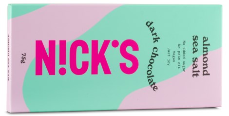 Pienoiskuva Nicks Milk Chocolate, Almond Sea Salt, 75 g