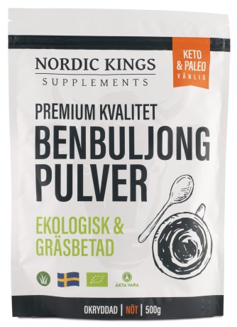 Nordic Kings Premium Naudan Luuliemijauhe Luomu,  - Nordic Kings