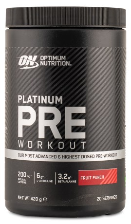 Pienoiskuva Optimum Nutrition Platinum Pre Workout , 420 g, Fruit Punch