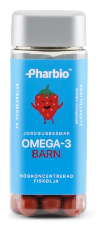 Pienoiskuva Pharbio Lasten Omega-3 , 70 kapselia