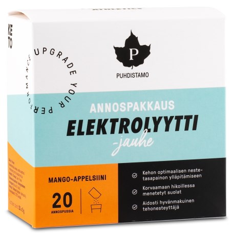 Puhdistamo Elektrolyytti annospakkaus,  - Puhdistamo