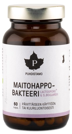 Puhdistamo Maitohappobakteerit + Boulardii ,  - Puhdistamo