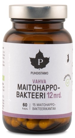 Puhdistamo Vahva Maitohappobakteeri 12 mrd,  - Puhdistamo