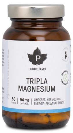 Pienoiskuva Puhdistamo Tripla Magnesium, 60 kapselia