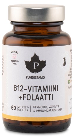 Puhdistamo Vitamiini B12 + Folaatti ,  - Puhdistamo