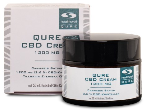 Healthwell QURE CBD Cream 1200 mg - Healthwell QURE