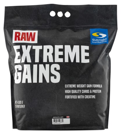 RAW Extreme Gains,  - Svenskt Kosttillskott