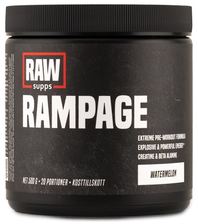 RAW Rampage,  - Svenskt Kosttillskott