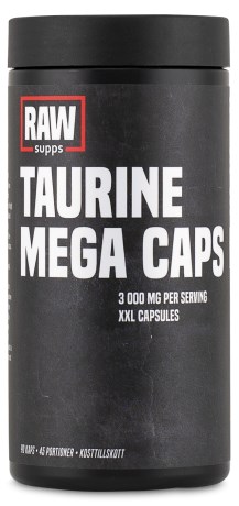 RAW Taurine Mega Caps,  - Svenskt Kosttillskott