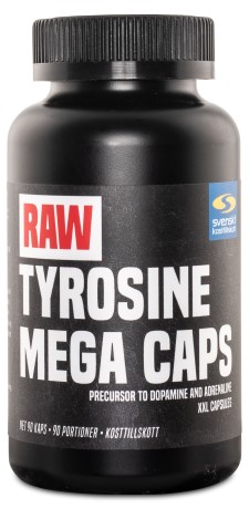 RAW Tyrosine Mega Caps,  - Svenskt Kosttillskott