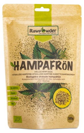 RawPowder Kuoritut Hampunsiemenet,  - RawPowder