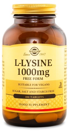 Solgar L-Lysiini 1000 mg,  - Solgar