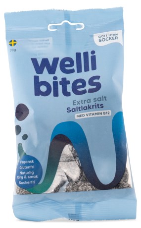 Wellibites Suolalakritsi - Vegaaninen,  - Wellibites